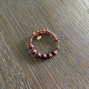 Alex and Ani Brown Beaded Bracelet